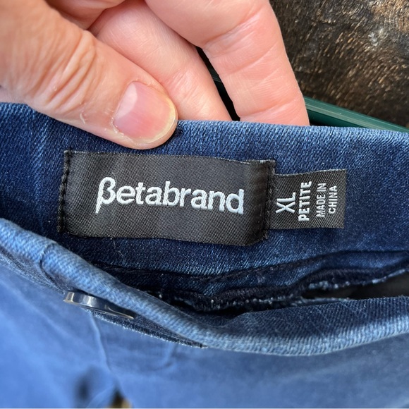 Betabrand Yoga Denim Bootcut Jeans W1118-IN Sz XL Petite - Picture 3 of 14